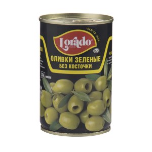 Оливки Лорадо зеленые без косточки ж/б 314мл