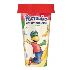Йогурт Растишка Банан питьевой обогащ 2.8% пл/ст 190г