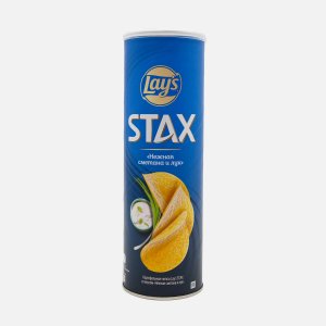 Чипсы Лэйс Стакс Нежная сметана и лук туба 140г