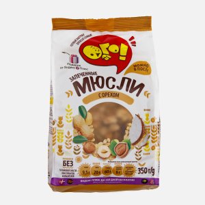 Мюсли Ого! запеченные с орехом 350г
