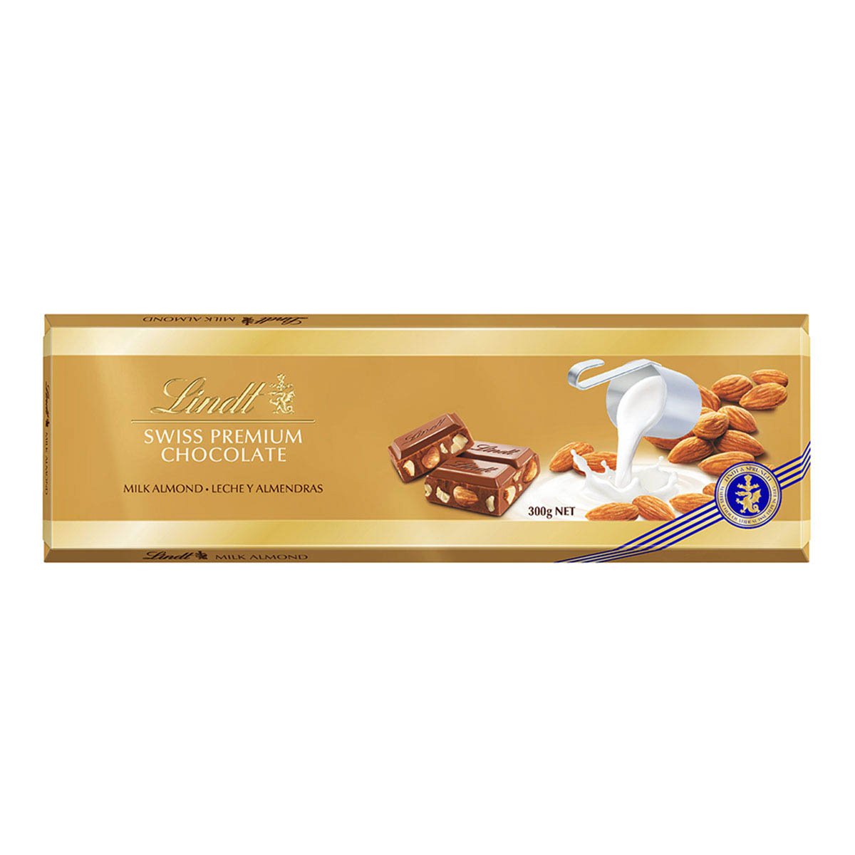 Шоколад Lindt Swiss Premium молочный с цельным фундуком 300г