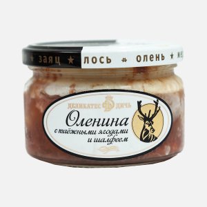 Мясо Деликатес Дичь Оленина томлен с таеж ягодами и шалфеем ст/б 220г