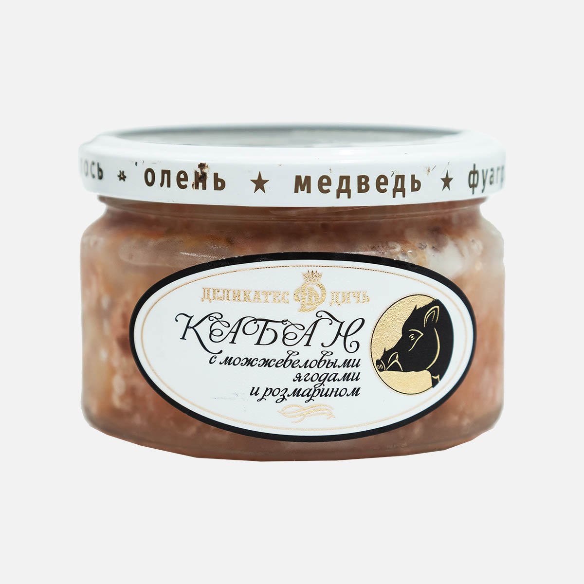 Мясо Деликатес Дичь Кабана томленое с мож ягод и розмарином ст/б 220г Мясо Деликатес Дичь Кабана томленое с мож ягод и розмарином ст/б 220г