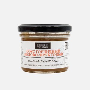 Соус Философия де Натура горчичный медово-фруктов Апельсиновый 100г
