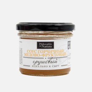 Соус Философия де Натура горчичный медово-фруктов Грушевый ст/б 100г