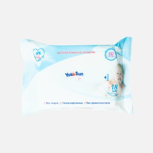 Салфетки Йокосан детские влажные 0+ 18шт