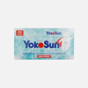 Салфетки Йокосан детские бумажные 200шт