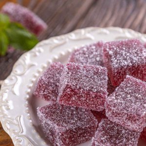 Мармелад нарезной вкус Черная смородина вес