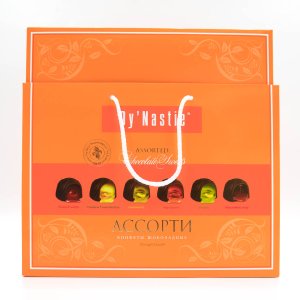 Набор конфет Династия Ассорти с фруктами в ликере 270г