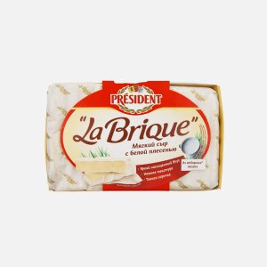 Сыр Президент Ля Брик с белой плесенью мягкий 45% к/к 200г