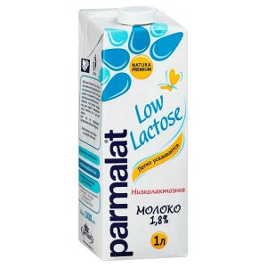 Молоко Пармалат безлактозное 1.8% ультрапаст т/п 1л