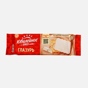 Печенье Юбилейное со светлой глазурью 121г