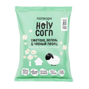 Попкорн Холи Корн Воздушная кукуруза сметана/зелень/перец 20г