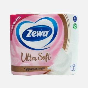 Бумага туалетная Зева Ультра Софт 4сл 4рул