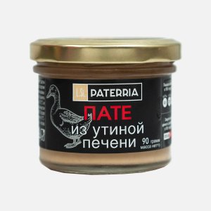 Пате Патеррия из утиной печени ст/б 90г