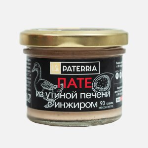 Пате Патеррия из утиной печени с инжиром ст/б 90г