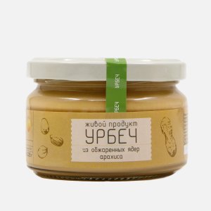 Урбеч Живой продукт из обжаренных ядер арахиса ст/б 225г