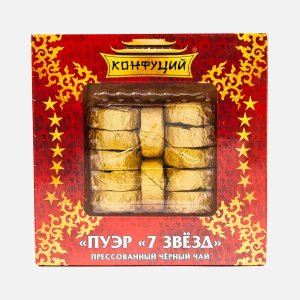 Чай Конфуций Пуэр 7 Звезд Элитный черный к/к 100г