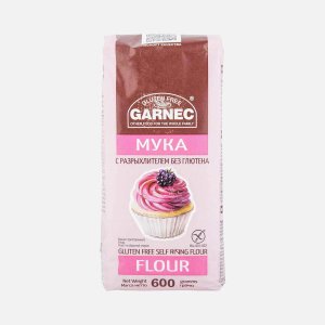 Мука Гарнец с разрыхлителем без глютена 600г