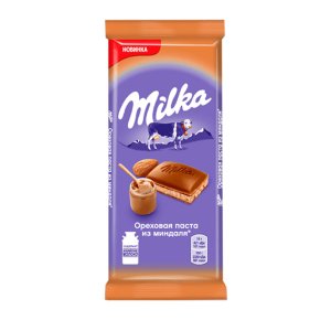 Шоколад Милка Ореховая паста из миндаля молочный 85г