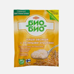Каша Мюллюн Парас Био-Био овсяная с овсяными отрубями пл/уп 35г