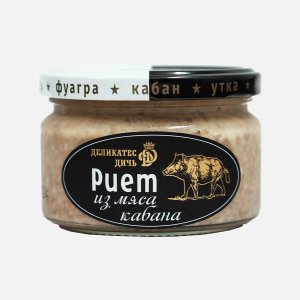 Риет Деликатес Дичь из мяса кабана с лесн грибами/красным вином 200г