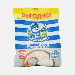 Творог Простоквашино рассыпчатый 5% пл/пак 320г