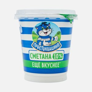 Сметана Простоквашино 10% пл/ст 300г