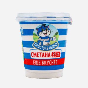 Сметана Простоквашино 25% пл/ст 300г