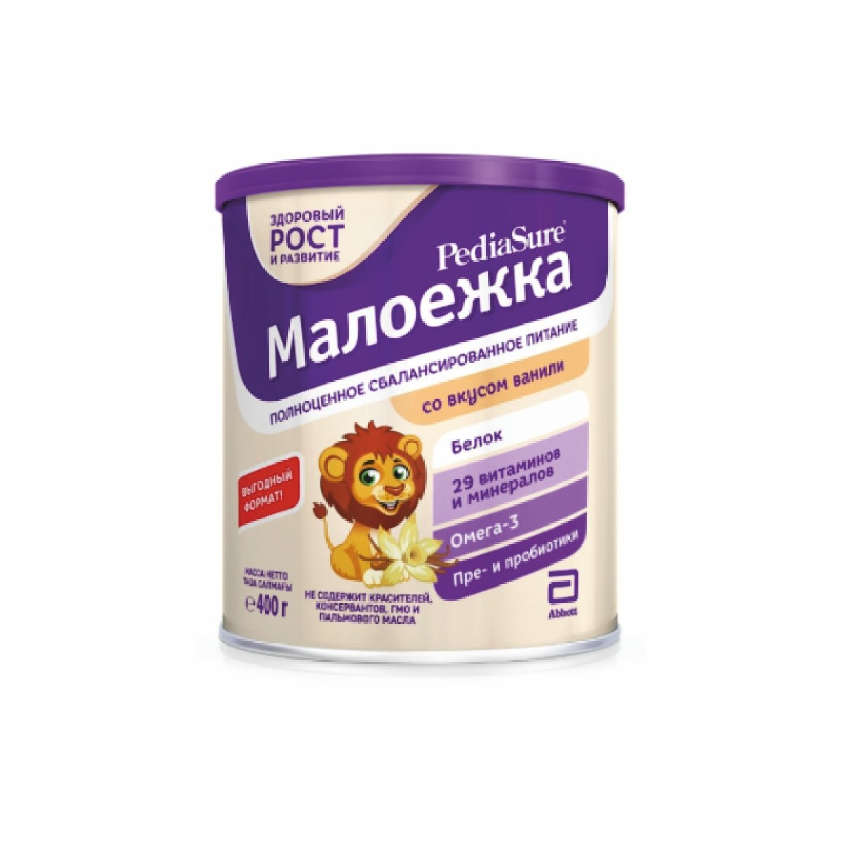 Смесь PEDIASURE (Abbott) Малоежка сухая со вкусом клубники (от 1 года до 10 лет), 400 г