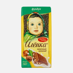 Шоколад Красный Октябрь Аленка молочный с фундуком 90г