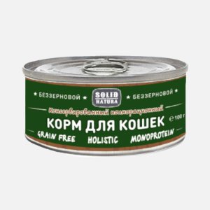 Корм Солид Натура Холистик Перепелка ж/б 100г