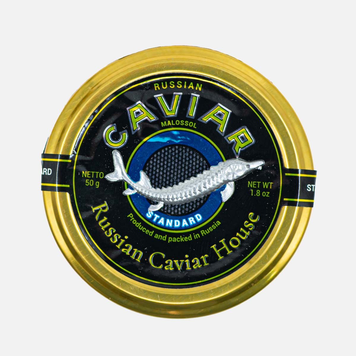 Икра Русский икорный дом Стандарт сибирского осетра пастериз ст/б 50г Икра Русский икорный дом Стандарт сибирского осетра пастериз ст/б 50г