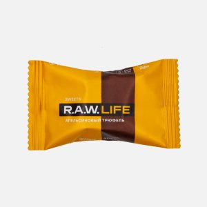 Конфеты Рав Лайф Апельсиновый трюфель 18г