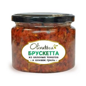 Брускетта Оливатека из вяленых томатов и оливок гриль ст/б 290г