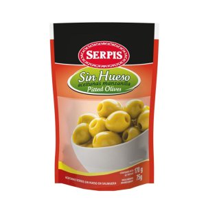 Оливки Серпис зеленые б/к дой/пак 175г