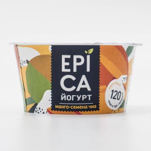 Йогурт Эпика манго/семена чиа 5% пл/ст 130г