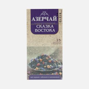 Чай Азерчай Сказка востока с яблоком и шиповником 25пак*1,8г