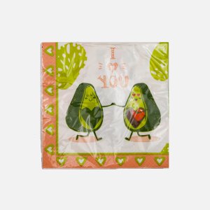 Салфетки Авокадо-1 33*33 3сл 20шт 297202