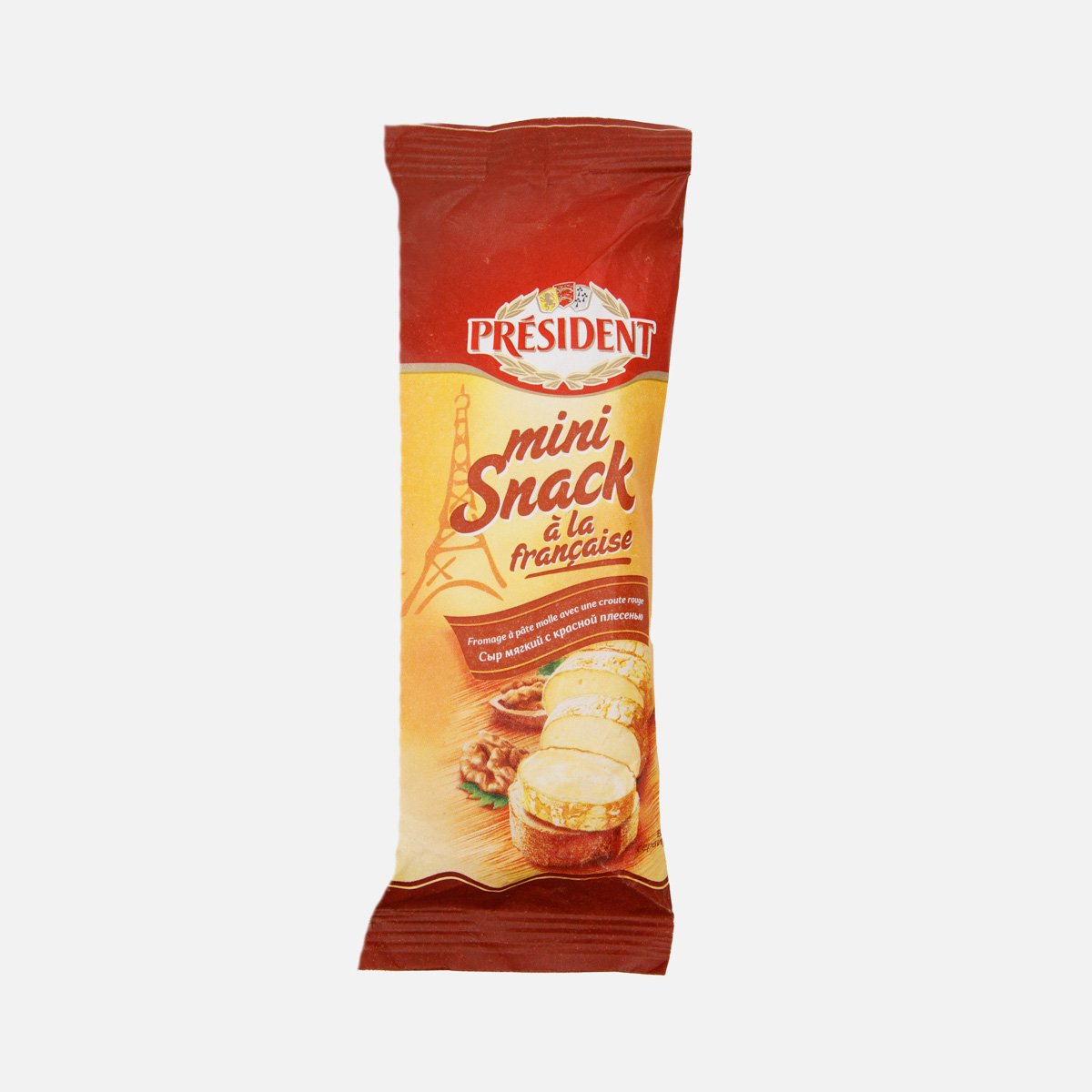 Сыр Президент мини Снэк Аля Франсез с красной плесенью мягкий 60% 90г Сыр Президент мини Снэк Аля Франсез с красной плесенью мягкий 60% 90г