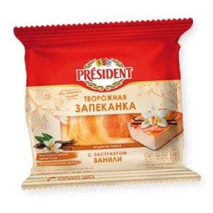Продукт творожный Президент Запеканка с экстрактом ванили 5.5% 150г