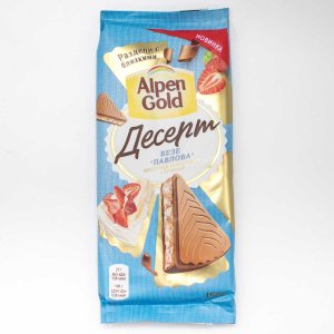 Шоколад Альпен Гольд Десерт Безе Павлова молочный 150г