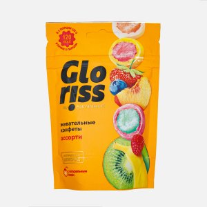 Конфеты Глорисс Ассорти в шоколаде жевательные 75г