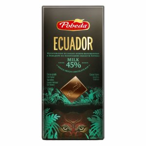 Шоколад Победа молочный Эквадор 45% 100г