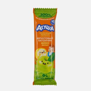 Батончик Агуша Яблоко/банан фруктовый с 12мес 15г