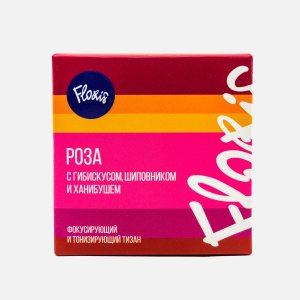 Напиток чайный Флорис Роза с гибискусом/шиповником 50г