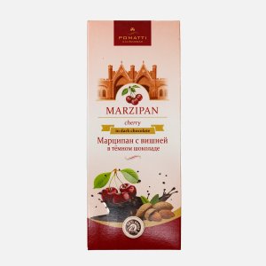 Марципан Поматти с вишней в темном шоколаде 85г