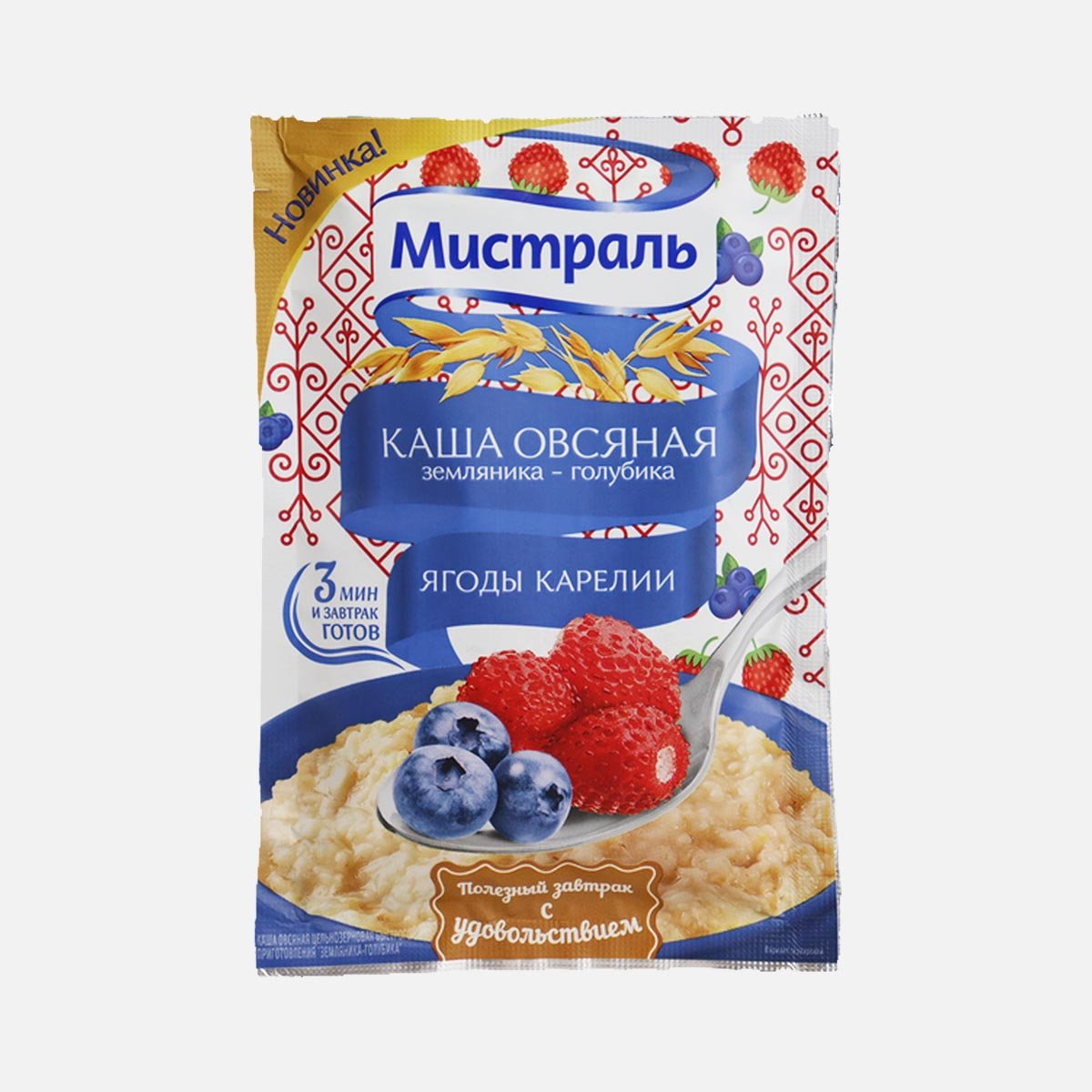 Каша Мистраль овсяная землян-голуб Ягоды Карелии цельнозерн пл/уп 40г Каша Мистраль овсяная землян-голуб Ягоды Карелии цельнозерн пл/уп 40г