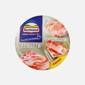Сыр Хохланд плавл Мясное ассорти 50% к/к 140г