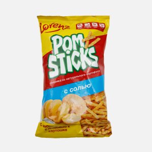 Чипсы Лоренц Помстикс Соломка с солью пл/уп 100г